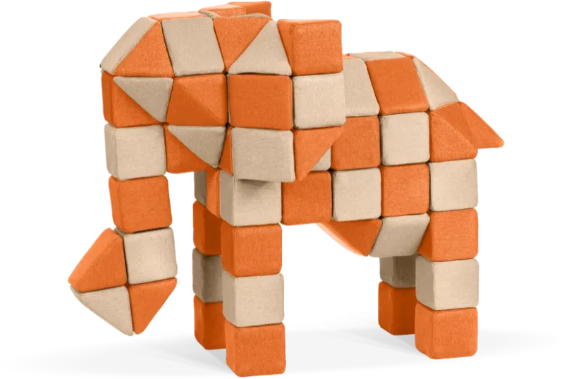 Klocki Magnetyczne JollyHeap Creative- 100 Szt.