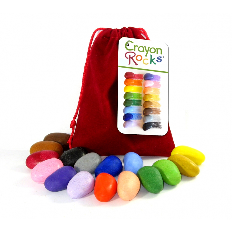 Kredki Kamyki-Crayon Rocks W Aksamitnym Woreczku 16 Kolorów - 24586